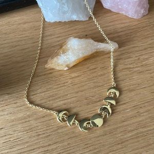 Moon phase necklace
